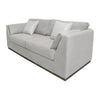 Sian Sofa Beige Polyester 2 Throw Pillows Solid Pine Wood 90 Inch By Casagear Home