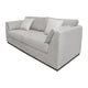 Sian Sofa Beige Polyester 2 Throw Pillows Solid Pine Wood 90 Inch By Casagear Home