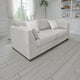 Sian Sofa, Beige Polyester, 2 Throw Pillows, Solid Pine Wood, 90 Inch By Casagear Home