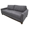 Ata Sofa Iron Gray Polyester 2 Throw Pillows Brown Solid Wood 86 Inch By Casagear Home BM320863