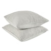 Irma 26 Inch Euro Pillow Sham Pre Shrunk Gray Cotton Premium Linen By Casagear Home BM320899