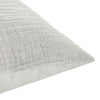 Irma 26 Inch Euro Pillow Sham Pre Shrunk Gray Cotton Premium Linen By Casagear Home BM320899