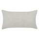 Irma 20 x 36 King Lumbar Pillow Sham, Pre Shrunk, Gray Cotton Premium Linen By Casagear Home