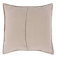 Irma 26 Inch Euro Pillow Sham Pre Shrunk Brown Cotton Premium Linen By Casagear Home BM320904