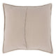 Irma 26 Inch Euro Pillow Sham Pre Shrunk Brown Cotton Premium Linen By Casagear Home BM320904