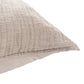 Irma 20 x 36 King Lumbar Pillow Sham Pre Shrunk Brown Premium Linen By Casagear Home BM320905