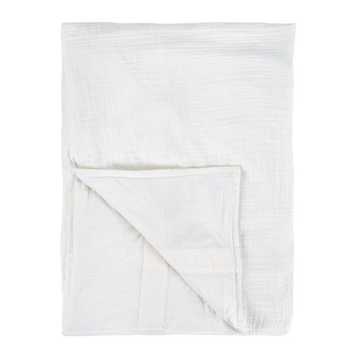 Irma King Size Duvet Cover, Pre Shrunk, White Cotton and Premium Linen By Casagear Home