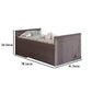 Mari Twin Captain Bed with Drawers Rustic Brazilian Pine Wood Gray By Casagear Home BM321093