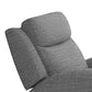 Cory Manual Recliner Chair Contour Armrests Solid Wood Gray Polyester By Casagear Home BM321097