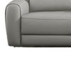 Cory Manual Recliner Sofa 87 Inch Solid Wood Light Gray Polyester By Casagear Home BM321098