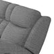 Cory Manual Recliner Loveseat 78 Inch Center Console Gray Polyester By Casagear Home BM321099