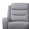 Clair Manual Recliner Sofa Scroll Arms 47 Inch Solid Wood Gray Fabric By Casagear Home BM321109