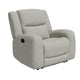 Gira Manual Recliner Chair with Contour Armrest Wood Frame Beige Fabric By Casagear Home BM321110