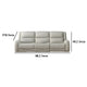 Gira 2pc Sofa and Loveseat Set Manual Reclining Solid Wood Beige Fabric By Casagear Home BM321111