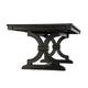 Luke Dining Table, 79 Inch Rectangular Top, Trestle Base, Black Wood By Casagear Home