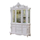 Zenie Buffet Cabinet Hutch Classic Carved White Solid Wood By Casagear Home BM321131