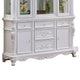 Zenie Buffet Cabinet Hutch Classic Carved White Solid Wood By Casagear Home BM321131
