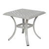 Wynn Outdoor Standard End Table 22 Inch Square Aluminum Gray Finish By Casagear Home BM321168