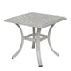 Wynn Outdoor Standard End Table 22 Inch Square Aluminum Gray Finish By Casagear Home BM321168
