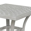 Wynn Outdoor Standard End Table 22 Inch Square Aluminum Gray Finish By Casagear Home BM321168