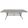 Mace Outdoor Patio Dining Table, 86 Inch Rectangle Top, Aluminum, Gray By Casagear Home