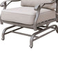 Mace Outdoor Club Motion Chair Set of 2 High Back Aluminium Heritage Gray By Casagear Home BM321192