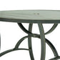 Vale Outdoor Patio Dining Table 48 Inch Round Top Aluminum Antique Brown By Casagear Home BM321202