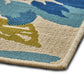 Ira Area Rug Rectangular 5 x 7 Ivory Indoor Outdoor Blue Yellow Floral By Casagear Home BM321215