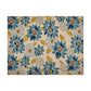 Ira Area Rug, Rectangular 8 x 10, Ivory Indoor Outdoor, Blue Yellow Floral By Casagear Home