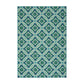 Dian 5 x 8 Area Rug, Blue, Green, White Indoor Outdoor, Intricate Design By Casagear Home