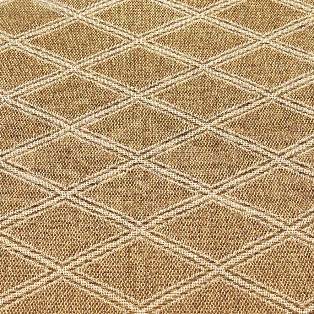 Nicks Area Rug Rectangular 5 x 7 Brown Indoor Outdoor Diamond Pattern By Casagear Home BM321240