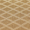 Nicks Area Rug Rectangular 5 x 7 Brown Indoor Outdoor Diamond Pattern By Casagear Home BM321240