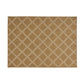 Nicks Area Rug, Rectangular 5 x 7, Brown Indoor Outdoor Diamond Pattern By Casagear Home