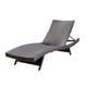 Mach Chaise Lounger, Dark Brown Rattan Wicker Frame, Outdoor, 79 Inch By Casagear Home