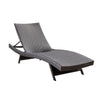 Mach Chaise Lounger, Dark Brown Rattan Wicker Frame, Outdoor, 79 Inch By Casagear Home