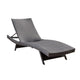 Mach Chaise Lounger, Dark Brown Rattan Wicker Frame, Outdoor, 79 Inch By Casagear Home
