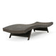 Mach Chaise Lounger, Mocha Brown Outdoor Rattan Wicker, Curved, 79 Inch By Casagear Home