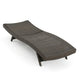 Mach Chaise Lounger, Mocha Brown Outdoor Rattan Wicker, Curved, 79 Inch By Casagear Home
