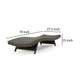 Mach Chaise Lounger, Mocha Brown Outdoor Rattan Wicker, Curved, 79 Inch By Casagear Home