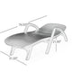 Michael Chaise Lounger, Dark Brown Outdoor Resin Wicker Frame, 77 Inch By Casagear Home