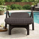 Michael Chaise Lounger, Dark Brown Outdoor Resin Wicker Frame, 77 Inch By Casagear Home