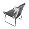 Ciao Accent Club Chair Set of 2, Outdoor Gray Cushions, Gray Rope and Steel By Casagear Home