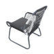 Ciao Accent Club Chair Set of 2, Outdoor Gray Cushions, Gray Rope and Steel By Casagear Home