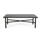 Sookie 2pc Loveseat and Coffee Table Outdoor Light Gray Matte Black By Casagear Home BM321263