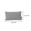 Naed Rectangular Throw Pillow Set of 2 12 x 18 Soft Gray Indoor Outdoor By Casagear Home BM321281