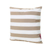 Naed Square Outdoor Throw Pillow Set of 2 18 Inch Brown White Stripes By Casagear Home BM321283