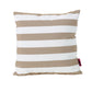 Naed Square Outdoor Throw Pillow Set of 2, 18 Inch Brown White Stripes By Casagear Home