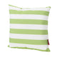 Naed Square Outdoor Throw Pillow Set of 2 18 Inch Green White Stripes By Casagear Home BM321286