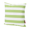 Naed Square Outdoor Throw Pillow Set of 2 18 Inch Green White Stripes By Casagear Home BM321286