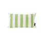 Naed Rectangular Outdoor Throw Pillow Set of 2, Green and White Stripes By Casagear Home